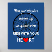 Ride met uw hart inspirerend poster (Voorkant)