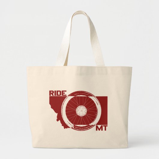 Ride Montana Grote Tote Bag (Voorkant)