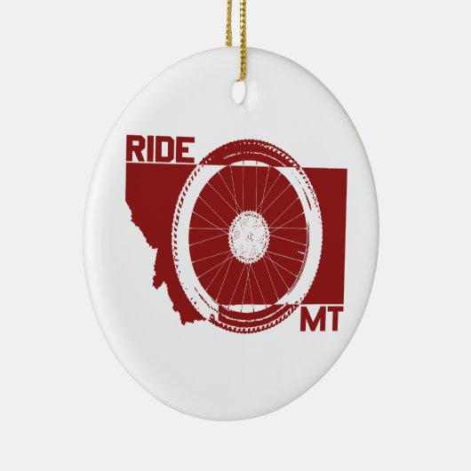 Ride Montana Keramisch Ornament (Rechts)