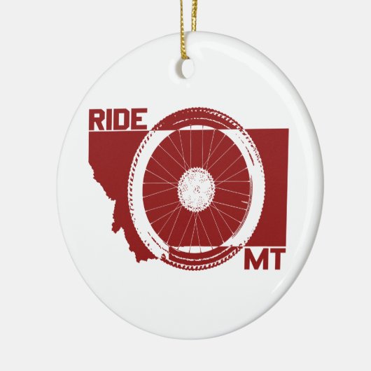 Ride Montana Keramisch Ornament (Links)