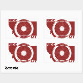 Ride Montana Rechthoekige Sticker (Vel)