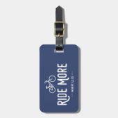 Ride more Angst Minder Bagagelabel (Voorkant verticaal)