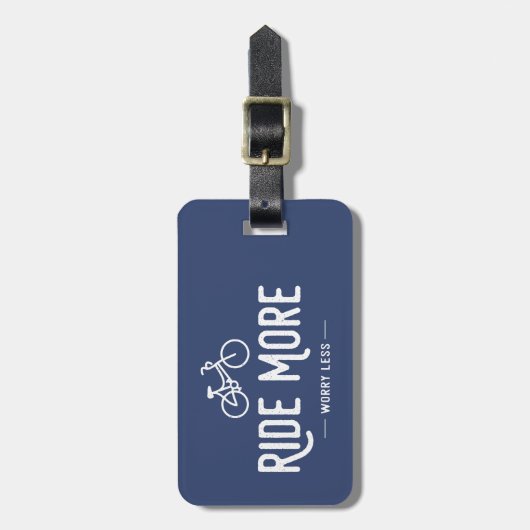 Ride more Angst Minder Bagagelabel (Voorkant verticaal)