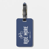 Ride more Angst Minder Bagagelabel (Achterkant verticaal)