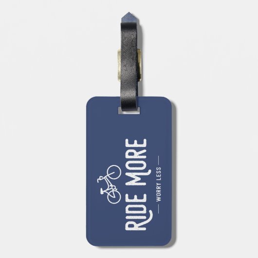 Ride more Angst Minder Bagagelabel (Achterkant verticaal)