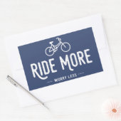 Ride more Angst Minder Rechthoekige Sticker (Envelop)
