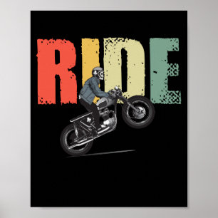 RIDE Motocross Moto Dirt Bike Sport  Poster
