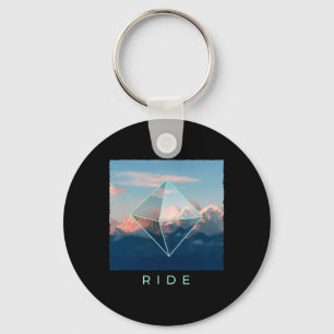 Ride Mountain Ski Snowboard Skien Snowboarden Do Sleutelhanger