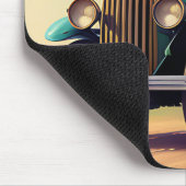 Ride Mousepad - Retro Car Design Muismat (Hoek)