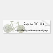 Ride naar VECHT MS! Bumpersticker (Voorkant)