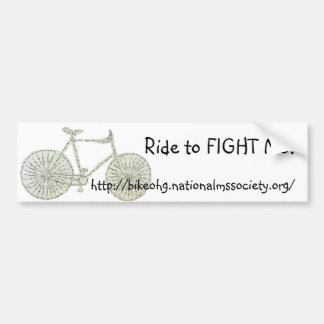 Ride naar VECHT MS! Bumpersticker