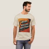 "Ride Never Before" T-shirt ontwerp (Voorkant volledig)