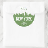 Ride New York Ronde Sticker (Tas)