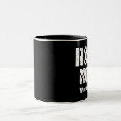 Ride nu het Werk later Tweekleurige Koffiemok (Center)