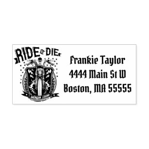 Ride of Die Biker Personalized Zelfinktende Stempel