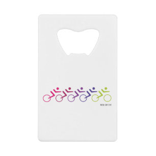 RIDE OF DIE VOOR groep cycli Creditkaart Flessenopener