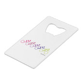 RIDE OF DIE VOOR groep cycli Creditkaart Flessenopener (Achterkant Gekanteld)