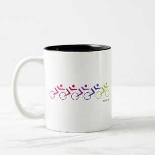 RIDE OF DIE VOOR groep cycli Tweekleurige Koffiemok