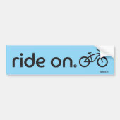 Ride On™ Beach Bumpersticker (Voorkant)