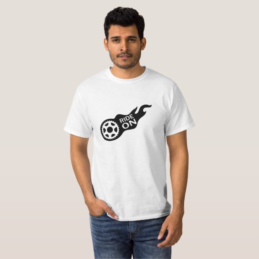 Ride On Forever – Biker Mindset and Freedom Flow T-shirt (Voorkant volledig)
