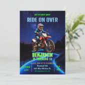 Ride on Over - Motorcross/Motorfiets Thema Verjaar Kaart (Staand voorkant)