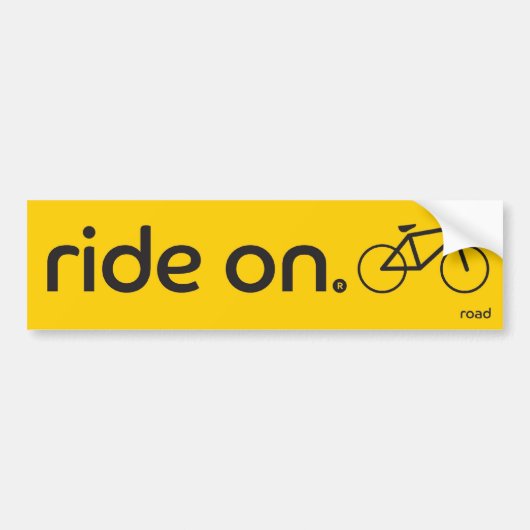 Ride On™ Road Bumpersticker (Voorkant)