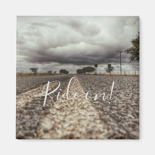 Ride on Road Clouds Storm Magnet (Voorkant)