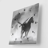 RIDE OP RUNNING HORSES GRAY VIERKANTE KLOK (Hoek)