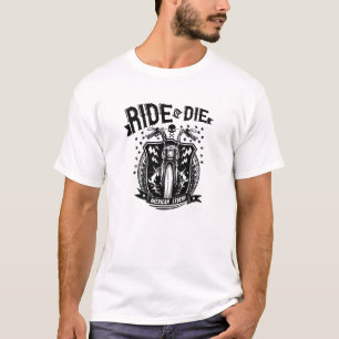 Ride or Die Gothic Reaper Biker T-shirt