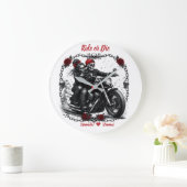 Ride or Die Persoonlijk Skeleton Koppel Grote Klok (Huis)