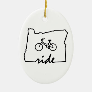 Ride Oregon (fietsen) Keramisch Ornament
