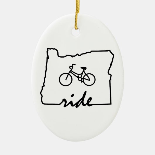Ride Oregon (fietsen) Keramisch Ornament (Voorkant)