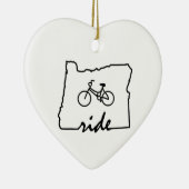 Ride Oregon (fietsen) Keramisch Ornament (Rechts)
