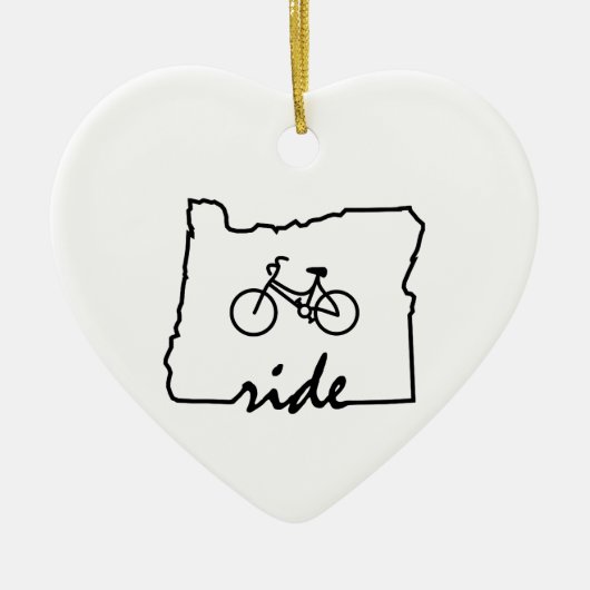 Ride Oregon (fietsen) Keramisch Ornament (Voorkant)