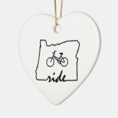 Ride Oregon (fietsen) Keramisch Ornament (Links)