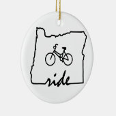 Ride Oregon (fietsen) Keramisch Ornament (Rechts)
