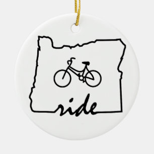 Ride Oregon (fietsen) Keramisch Ornament