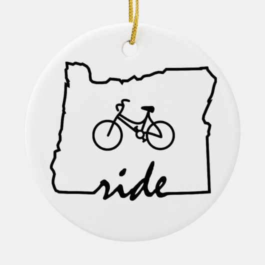 Ride Oregon (fietsen) Keramisch Ornament (Voorkant)
