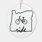 Ride Oregon (fietsen) Keramisch Ornament (Links)