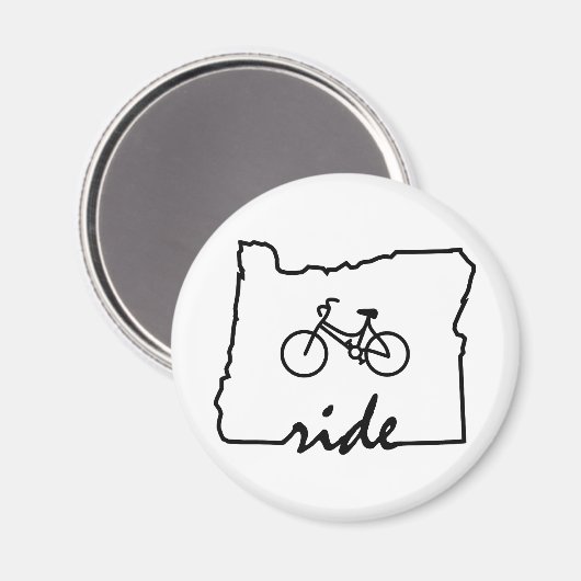 Ride Oregon (fietsen) Magneet (Voorkant / Achterkant)