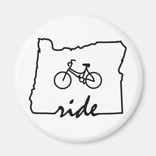 Ride Oregon (fietsen) Magneet (Voorkant)