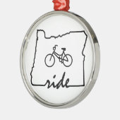 Ride Oregon (fietsen) Metalen Ornament (Links)