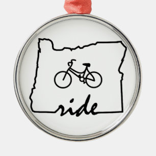 Ride Oregon (fietsen) Metalen Ornament