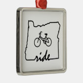 Ride Oregon (fietsen) Metalen Ornament (Rechts)