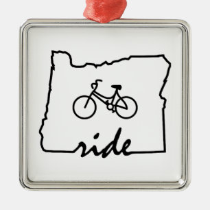 Ride Oregon (fietsen) Metalen Ornament