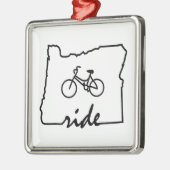 Ride Oregon (fietsen) Metalen Ornament (Links)