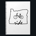 Ride Oregon (fietsen) Notitieboek<br><div class="desc">Oregon heeft het allemaal voor fietsers, van touring of mountainbiking tot de fietsvriendelijke stad in Amerika (Portland). Show je liefde voor fietsen in Oregon!</div>