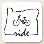 Ride Oregon (fietsen) Onderzetter<br><div class="desc">Oregon heeft het allemaal voor fietsers,  van touring of mountainbiking tot de fietsvriendelijke stad in Amerika (Portland). Show je liefde voor fietsen in Oregon!</div>