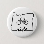 Ride Oregon (fietsen) Ronde Button 5,7 Cm (Voorkant)