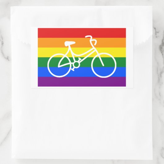 Ride Pride Cycling Rechthoekige Sticker (Tas)